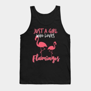 Flamingo Love - Summer Flamingo Girls Tank Top